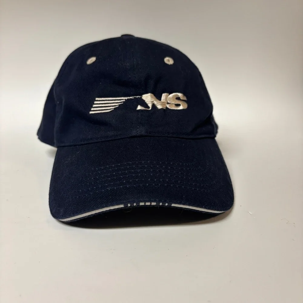 Norfolk & Southern Railway Train Horse Logo Hat Navy Blue Adjustable Strapback